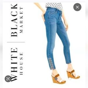 WHBM ankle zipper jeans size 6